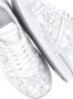Premiata Witte leren sneakers met geborduurd patroon - Thumbnail 2