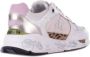 Premiata Leren en Technische Stofsneakers White Dames - Thumbnail 4