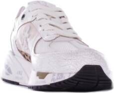 Premiata Witte Leren Sneakers met Logo White Dames