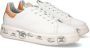Premiata Witte leren sneakers met logozool White Dames - Thumbnail 3