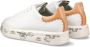 Premiata Witte leren sneakers met logozool White Dames - Thumbnail 4