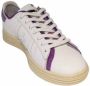 Premiata Witte leren sneakers met paarse spoiler - Thumbnail 2