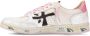 Premiata Witte leren sneakers met roze accenten - Thumbnail 2