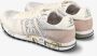 Premiata Witte Leren Sneakers Multicolor Heren - Thumbnail 4