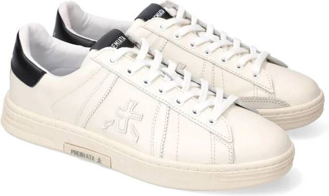 Premiata Witte Leren Sneakers Russell White Heren