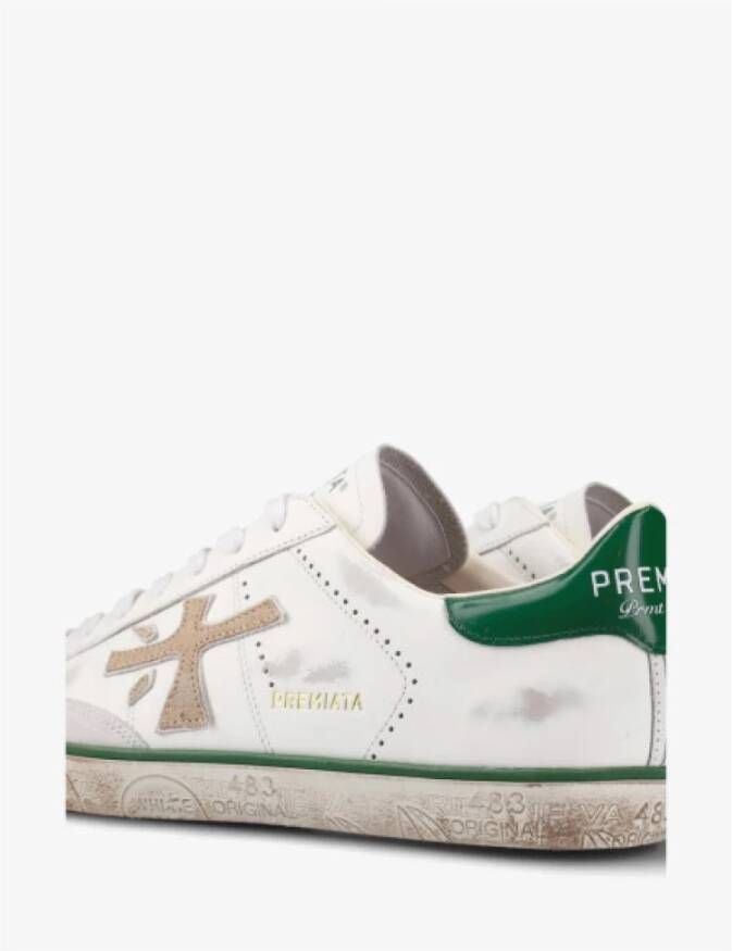 Premiata Witte leren sneakers Steven voor heren