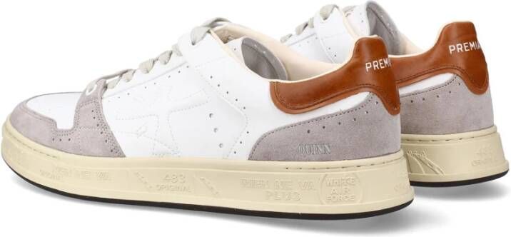 Premiata Witte Leren Sneakers Stijlvol Comfortabel