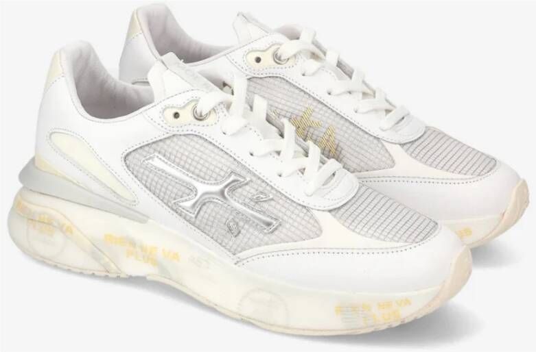 Premiata Witte leren sneakers White Dames