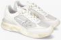 Premiata Witte Sneakers Ronde Neus Logo Patch White Dames - Thumbnail 12