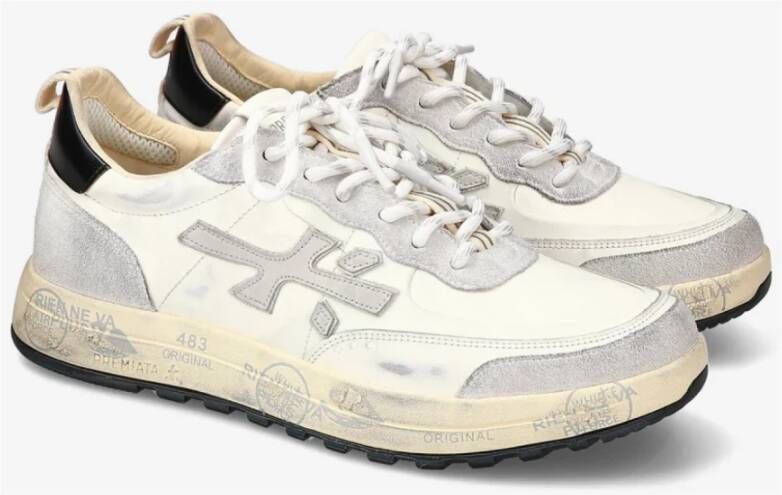 Premiata Witte leren sneakers White Dames