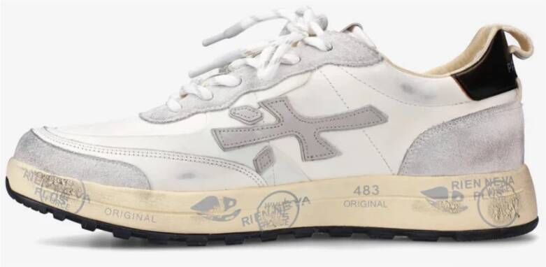 Premiata Witte leren sneakers White Dames