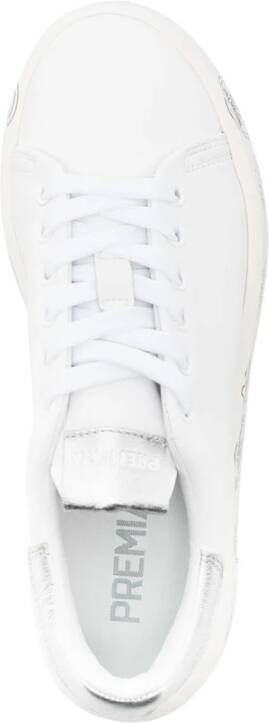 Premiata Witte Leren Sneakers White Dames
