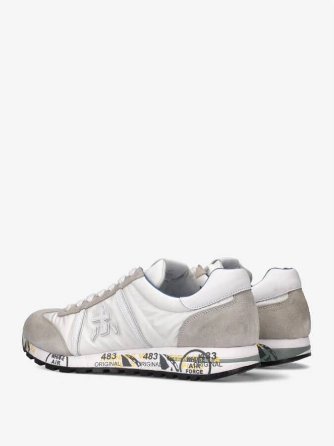 Premiata Witte Leren Sneakers White Heren