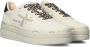 Premiata Low-Top Sneakers Animal Print Laces Ivory Leather And Suede Sneaker in wit - Thumbnail 6