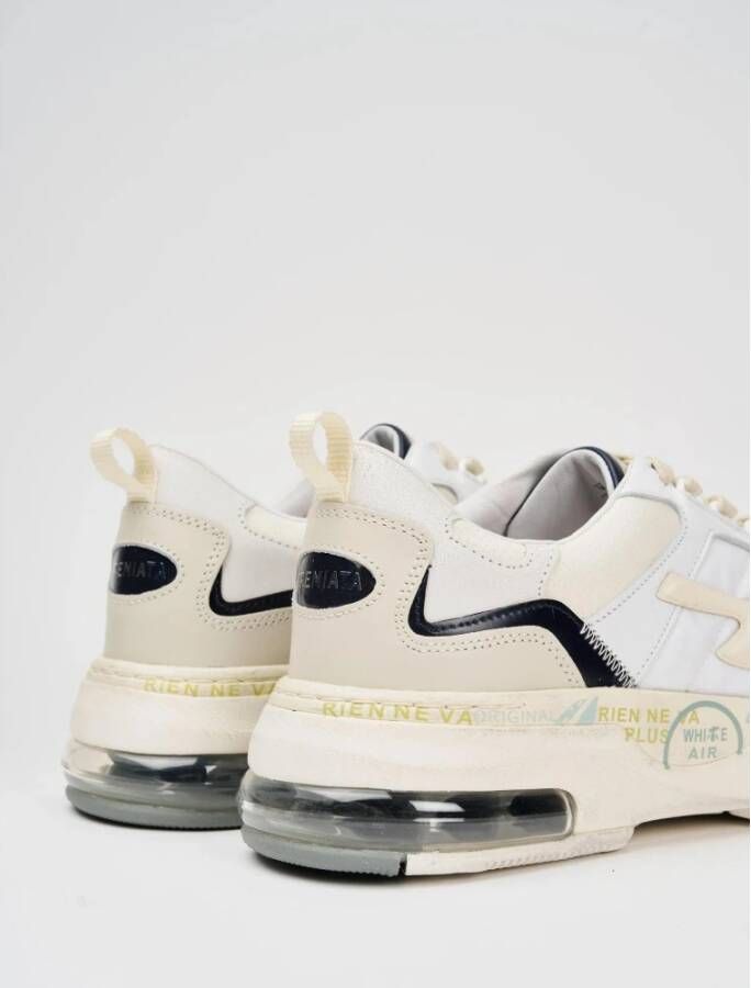 Premiata Witte Nylon Suède Sneakers