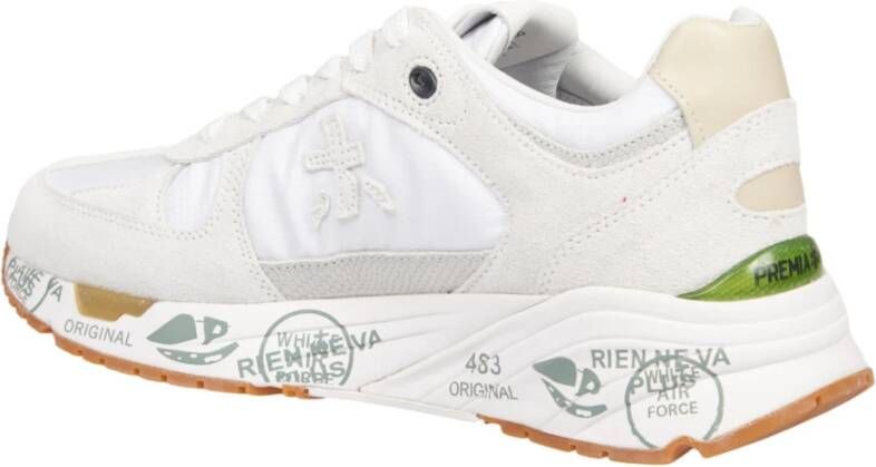 Premiata Witte Platform Sneakers Multicolor Dames