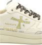 Premiata Witte Sneakers Calzature Beige Dames - Thumbnail 4