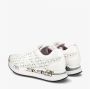 Premiata Geperforeerde Leren Sneakers White Dames - Thumbnail 11