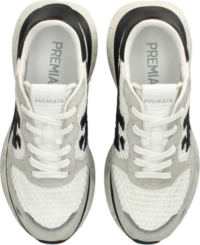 Premiata Witte Sneakers Dames Eva Rubber Bovenwerk