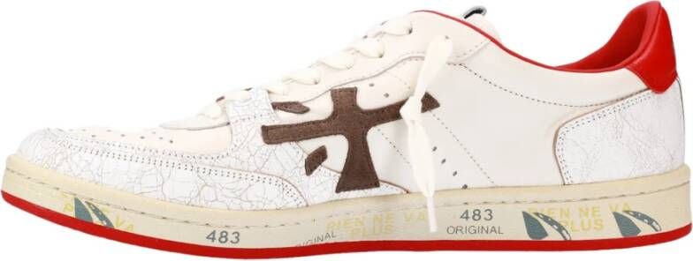 Premiata Witte Sneakers Klassiek Model Multicolor Heren