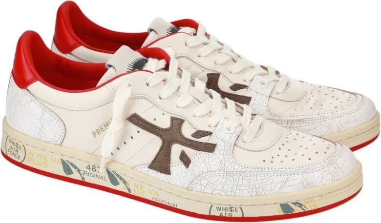 Premiata Witte Sneakers Klassiek Model Multicolor Heren