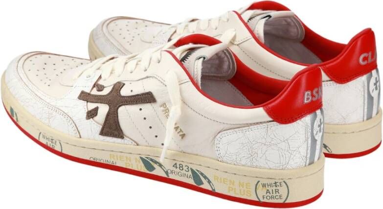 Premiata Witte Sneakers Klassiek Model Multicolor Heren