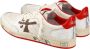 Premiata Clay6777 Wit Logo Contrast Bruin Sneakers White Heren - Thumbnail 14