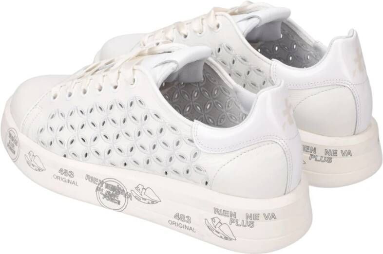 Premiata Witte Sneakers Klassiek Model White Dames