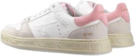 Premiata Witte Sneakers met Kalfsleren Inzet