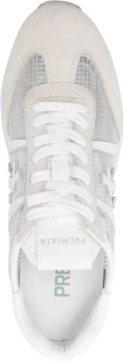 Premiata Witte Sneakers met Mesh Detail Multicolor Dames