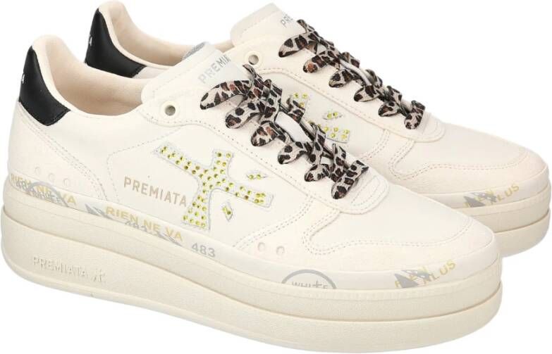 Premiata Witte Sneakers Multicolor Dames