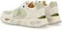 Premiata Witte Mased Lage Sneakers Beige Dames - Thumbnail 10