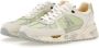 Premiata Witte Mased Lage Sneakers Beige Dames - Thumbnail 11