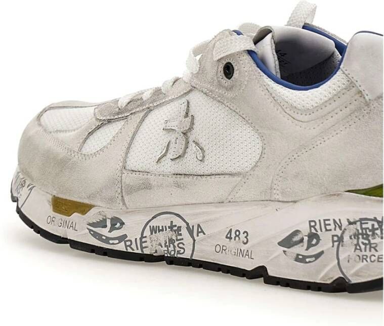 Premiata Witte Sneakers Multicolor Heren