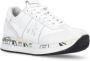 Premiata Witte Sneakers Ronde Neus Logo Hiel White Dames - Thumbnail 3