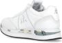 Premiata Witte Sneakers Ronde Neus Logo Hiel White Dames - Thumbnail 4