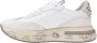 Premiata Sneakers in retrostijl met innovatieve structuur White Dames - Thumbnail 3