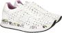 Premiata Geperforeerde Leren Sneakers White Dames - Thumbnail 4