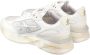 Premiata Witte Sneakers Ronde Neus Logo Patch White Dames - Thumbnail 9