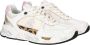 Premiata Leren en Technische Stofsneakers White Dames - Thumbnail 10