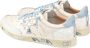 Premiata Witte Sneakers Paneelontwerp Gekreukte Afwerking - Thumbnail 7
