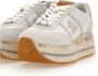 Premiata Beth 7037 Deportiva Plataforma Sneakers White Dames - Thumbnail 11