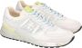 Premiata Witte Landeck Sneakers met Gele Accenten White Heren - Thumbnail 14