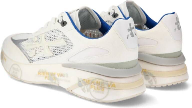 Premiata Witte Suède Mesh Sneakers Ss25