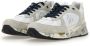 Premiata Witte Suède Sneakers met Nylon Inzetstukken - Thumbnail 4