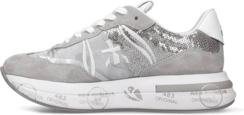 Premiata High Top Sneakers Gray Dames