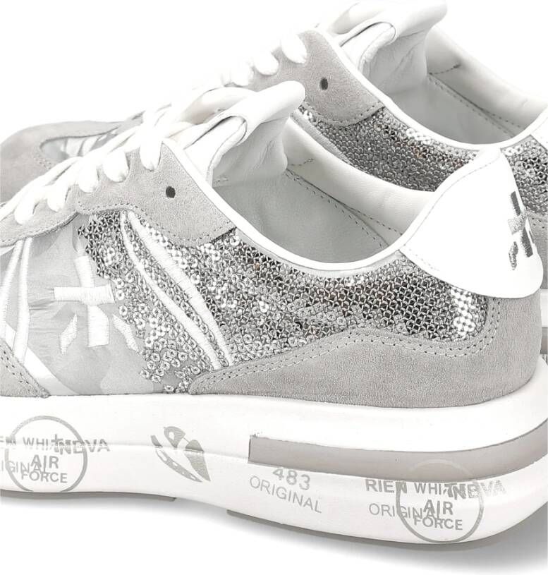 Premiata High Top Sneakers Gray Dames