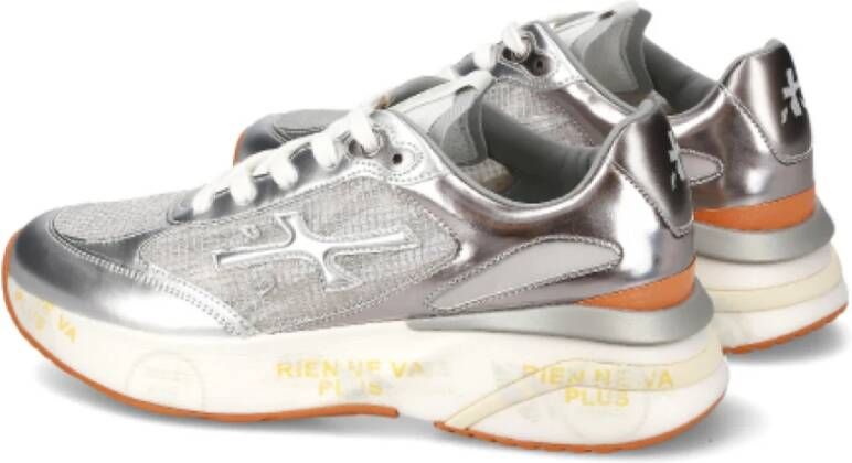 Premiata Zilveren Sneakers met Dikke Zool