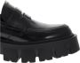 Premiata Zwarte leren loafers met gekartelde rubberen zool Black Dames - Thumbnail 6