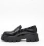 Premiata Zwarte leren mocassin met rubberen zool Black Dames - Thumbnail 3
